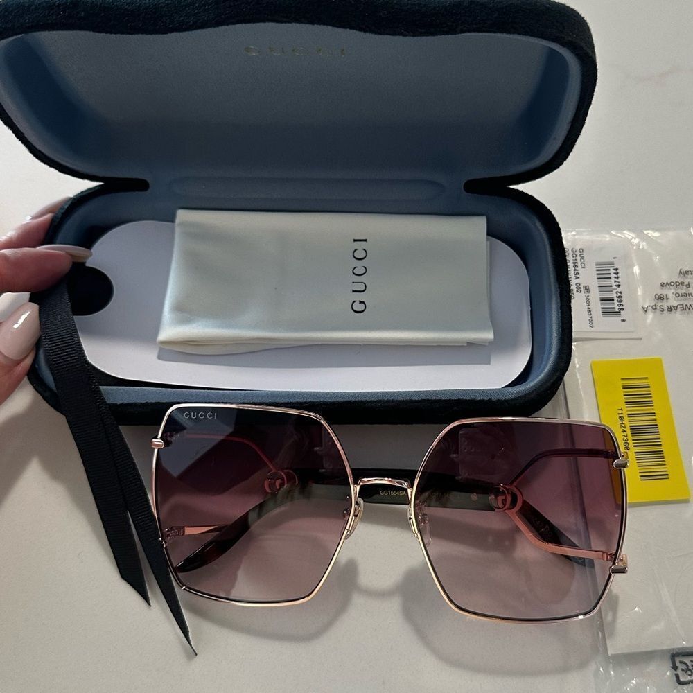 Gucci  Geometric Sunglasses